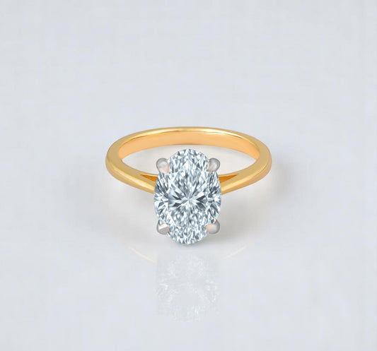 3ct Oval Solitaire Ring