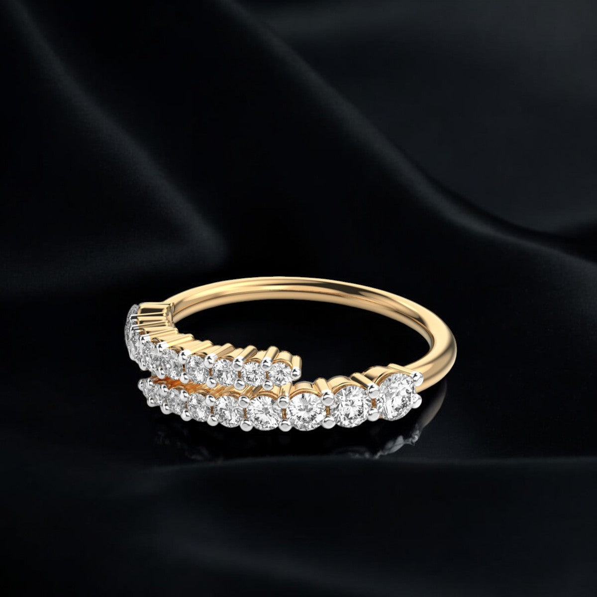 Stellar Glow Ring- A beautiful lab-grown diamond jewelry piece, showcasing sparkling diamonds set in a stylish design, perfect for special occasions.