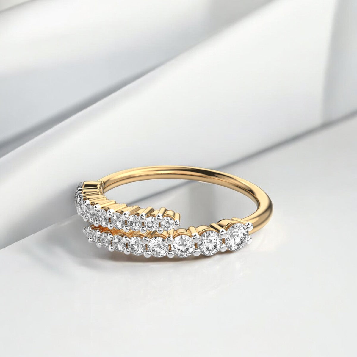 Stellar Glow Ring- A beautiful lab-grown diamond jewelry piece, showcasing sparkling diamonds set in a stylish design, perfect for special occasions.