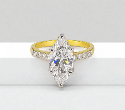 2ct Marquise Band Ring